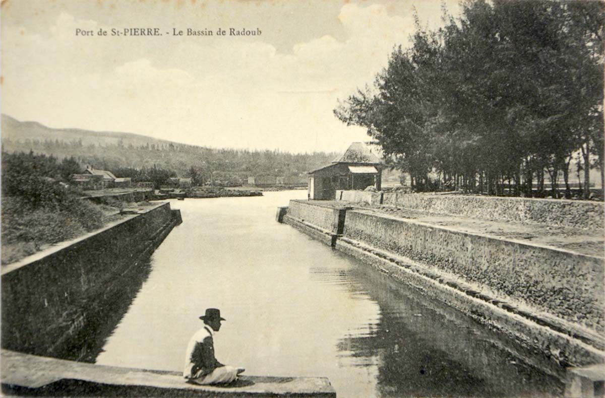 Saint-Pierre. Le Bassin de Radoub, 1914