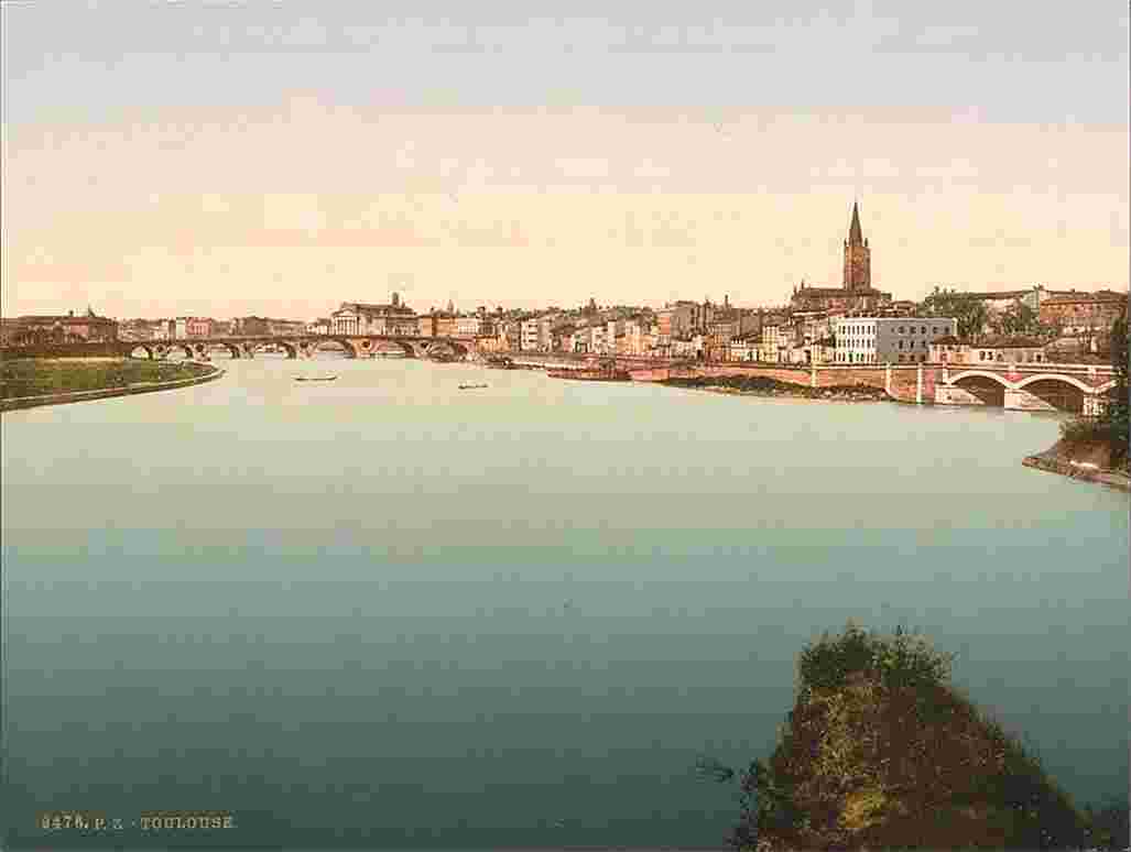 Toulouse. General view, 1890