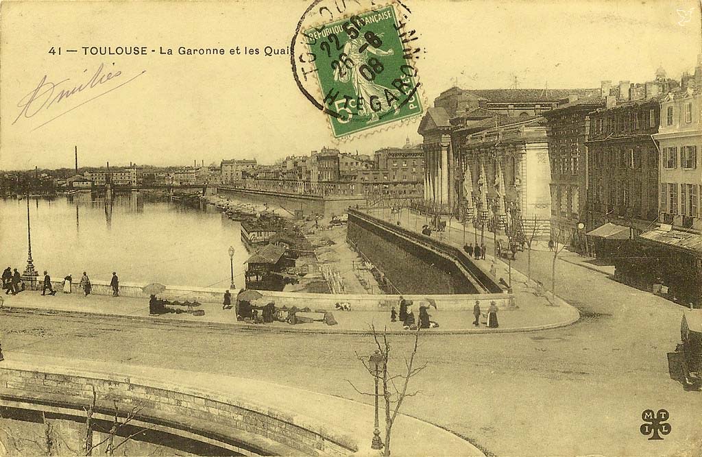 Toulouse. La Garonne et les Quais