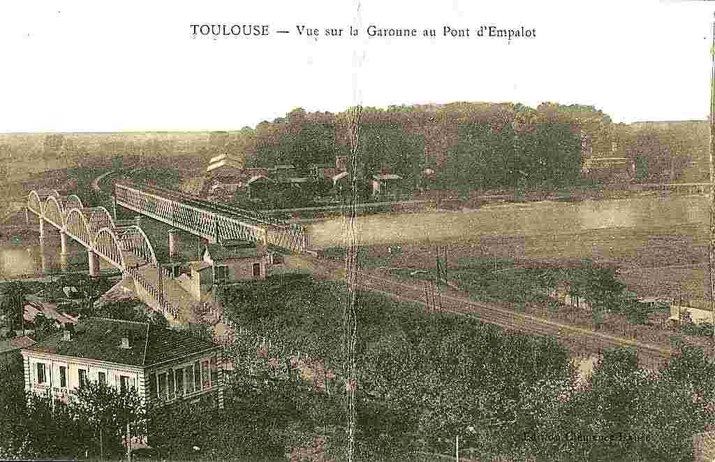 Toulouse. Vue sur la Garonne au Pont d'Empalot