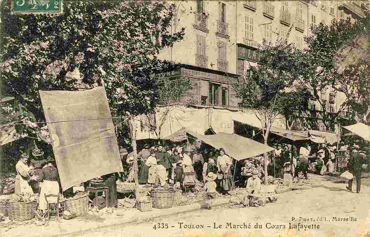 Toulon. Le Marché du Cours Lafayette, 1911