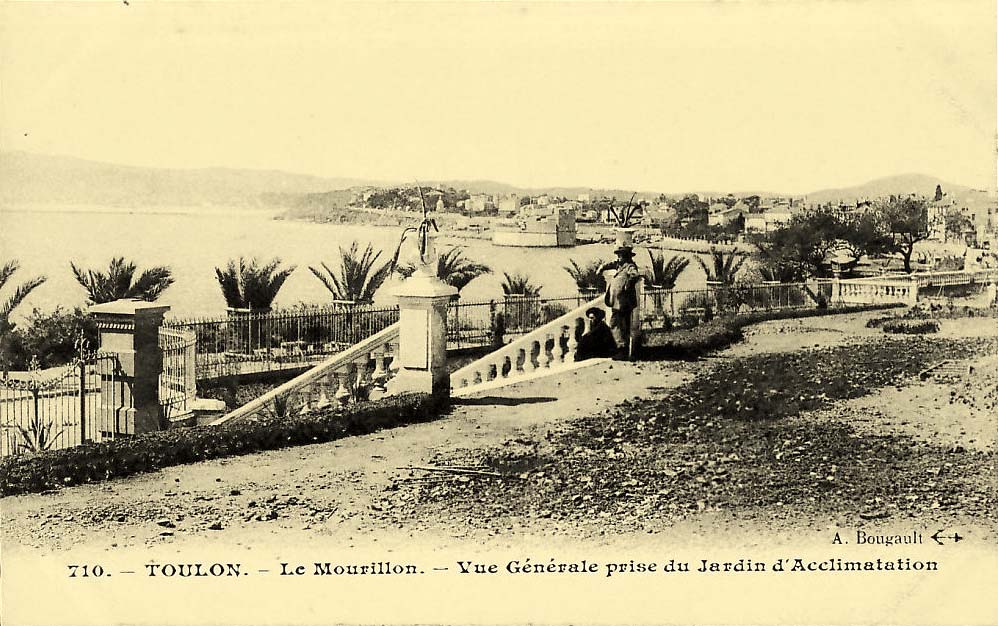 Toulon. Le Mourillon, Vue générale prise du jardin d'acclimatation, 1910