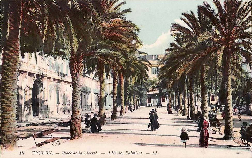 Toulon. Place de la Liberté, Allée des Palmiers, vers 1910