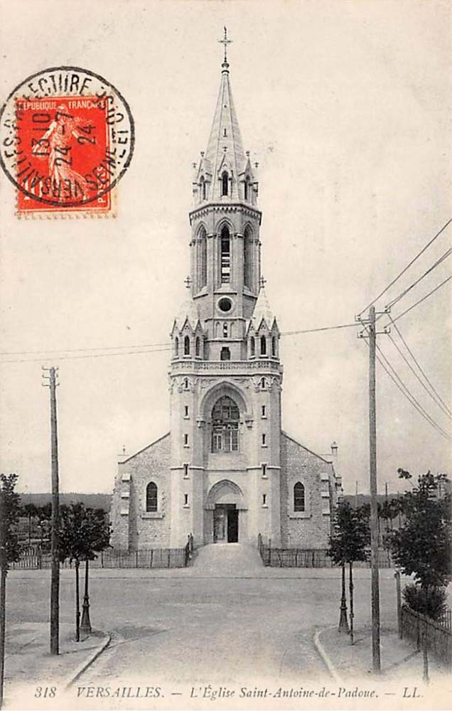 Versailles. L'Église Saint Antoine de Padoue, 1924